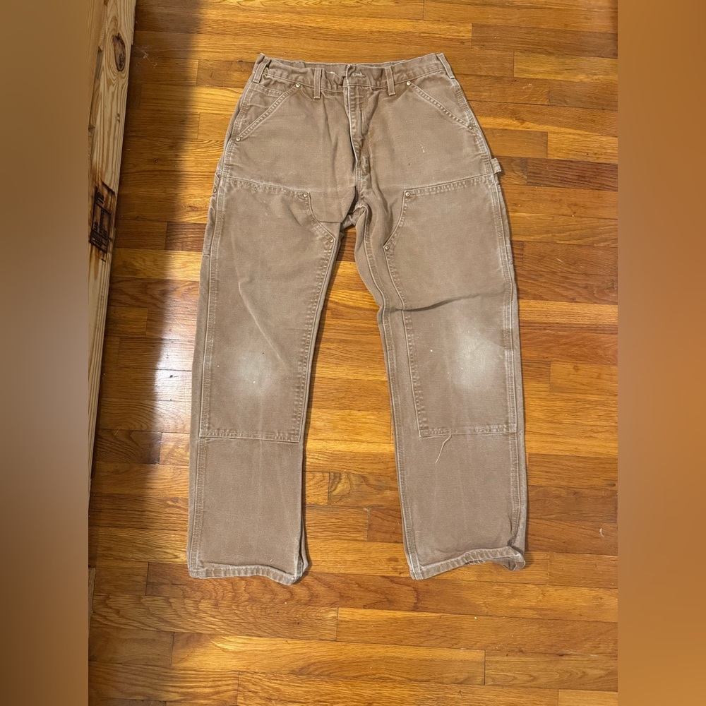 Double Knee Carhartt pants 34X 32 BRN 01